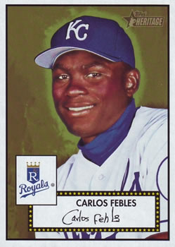 2001 Topps Heritage #105 Carlos Febles Front