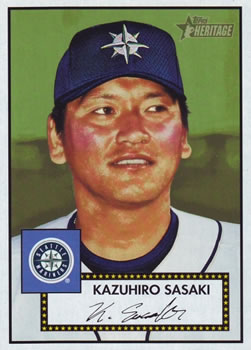 2001 Topps Heritage #118 Kazuhiro Sasaki Front