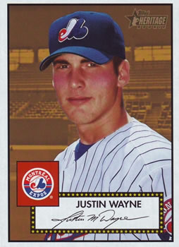 2001 Topps Heritage #266 Justin Wayne Front