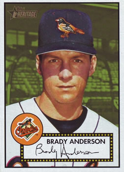 2001 Topps Heritage #366 Brady Anderson Front