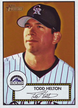 2001 Topps Heritage #7 Todd Helton Front