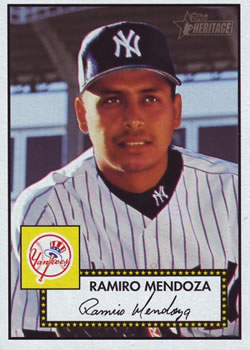 2001 Topps Heritage #8 Ramiro Mendoza Front