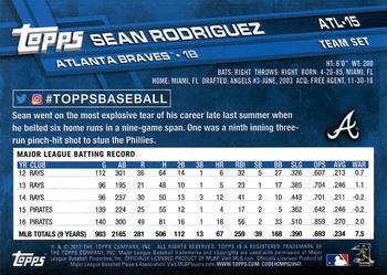 2017 Topps Atlanta Braves #ATL-15 Sean Rodriguez Back