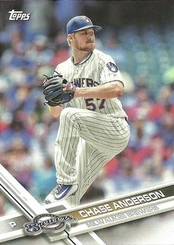 2017 Topps Milwaukee Brewers #MIL-6 Chase Anderson Front