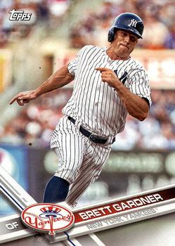 2017 Topps New York Yankees #NYY-11 Brett Gardner Front