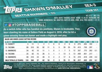 2017 Topps Seattle Mariners #SEA-3 Shawn O'Malley Back