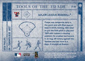 2003 Playoff Absolute Memorabilia - Tools of the Trade #TT-85 Josh Phelps Back