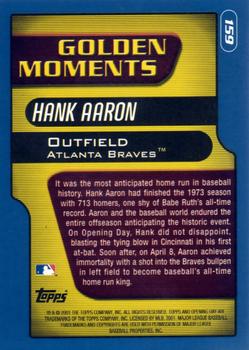 2001 Topps Opening Day #159 Hank Aaron Back
