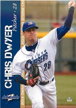 2013 Brandt Omaha Storm Chasers #19 Chris Dwyer Front