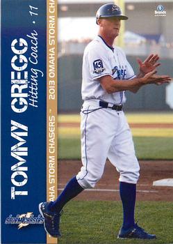 2013 Brandt Omaha Storm Chasers #29 Tommy Gregg Front