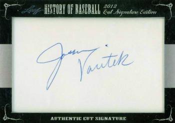 2012 Leaf Cut Signature History of Baseball #NNO Jason Varitek Front