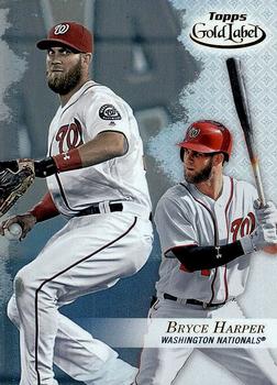 2017 Topps Gold Label #1 Bryce Harper Front