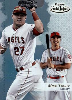 2017 Topps Gold Label #25 Mike Trout Front