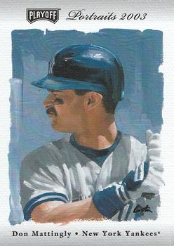 2003 Playoff Portraits - Silver #89 Don Mattingly Front