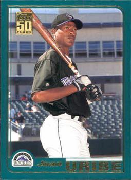 2001 Topps Traded & Rookies #T199 Juan Uribe Front