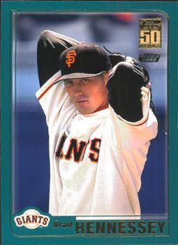 2001 Topps Traded & Rookies #T256 Brad Hennessey Front