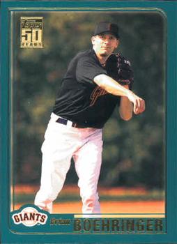 2001 Topps Traded & Rookies #T25 Brian Boehringer Front
