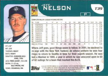 2001 Topps Traded & Rookies #T39 Jeff Nelson Back