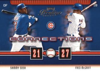 2003 Playoff Prestige - Connections #C-14 Sammy Sosa / Fred McGriff Front