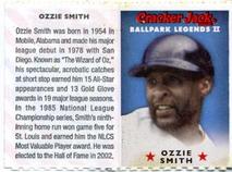 2006 Cracker Jack Ballpark Legends II #NNO Ozzie Smith Front