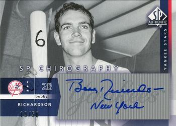 2003 SP Authentic - Chirography Yankees Stars Silver #BR Bobby Richardson Front