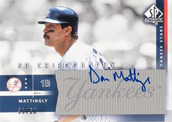 2003 SP Authentic - Chirography Yankees Stars Silver #DM Don Mattingly Front