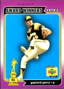 2001 Upper Deck Decade 1970's #165 Gaylord Perry Front