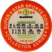 1984 7-Eleven Super Star Sports Coins: East Region #XXII H Rich Gossage Back