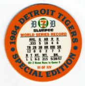 1985 7-Eleven Detroit Tigers Special Edition Coins #III Kirk Gibson Back