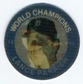 1985 7-Eleven Detroit Tigers Special Edition Coins #IX Lance Parrish Front