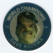1985 7-Eleven Detroit Tigers Special Edition Coins #XI Dave Rozema Front