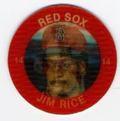 1985 7-Eleven Super Star Sports Coins: East Region #IV JH Jim Rice Front