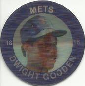1985 7-Eleven Super Star Sports Coins: East Region #IX JH Dwight Gooden Front