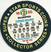 1985 7-Eleven Super Star Sports Coins: East Region #XII JH Don Mattingly Back
