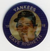 1985 7-Eleven Super Star Sports Coins: East Region #XIII JH Dave Righetti Front