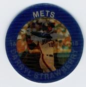 1985 7-Eleven Super Star Sports Coins: Southeast Region #XIII DT Darryl Strawberry Front