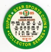 1985 7-Eleven Super Star Sports Coins: West Region #VII DH Alvin Davis Back