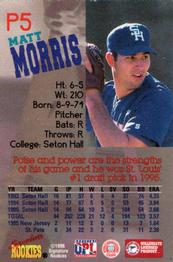 1996 Signature Rookies Old Judge - Peak Picks #P5 Matt Morris Back