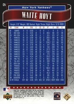 2003 SP Legendary Cuts - Blue #124 Waite Hoyt Back
