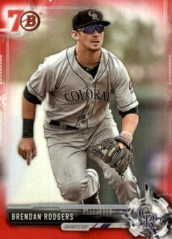 2017 Bowman - Prospects Bowman 70th Red #BP88 Brendan Rodgers Front