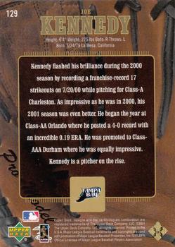 2001 Upper Deck Gold Glove #129 Joe Kennedy Back