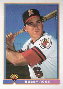 1991 Bowman #206 Bobby Rose Front