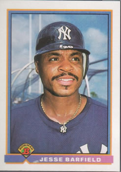 1991 Bowman #169 Jesse Barfield Front
