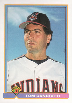 1991 Bowman #62 Tom Candiotti Front