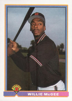 1991 Bowman #640 Willie McGee Front
