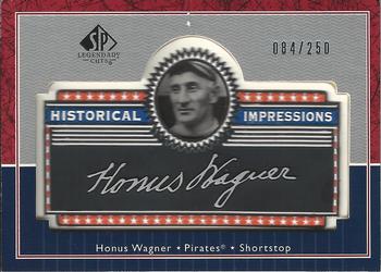 2003 SP Legendary Cuts - Historical Impressions Silver #L-HW Honus Wagner Front