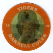 1987 7-Eleven Super Star Sports Coins: Detroit Region #I HS Darnell Coles Front