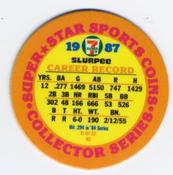 1987 7-Eleven Super Star Sports Coins: Detroit Region #VI HS Chet Lemon Back