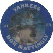 1987 7-Eleven Super Star Sports Coins: East Region #XII CM Don Mattingly Front