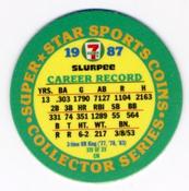 1987 7-Eleven Super Star Sports Coins: East Region #XIV CM Jim Rice Back